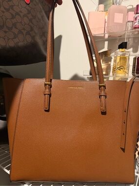 Charles & Keith Cognac Brown sansa Tote bag